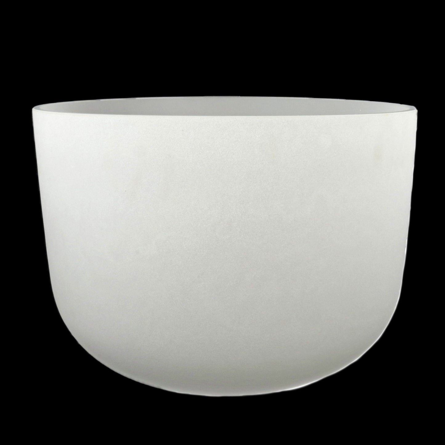 20" Frosted Quartz Sound Bowl - E Note - Aligns Solar Plexus Chakra