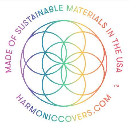 Our eco-luxe covers are woven out of 94.5% sustainable materials, 50% recycled fabric scraps and 50% plastic bottles with the addition of 5.5% lycra for added stretch.