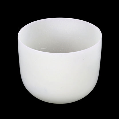 10" Frosted Quartz Sound Bowl - A Note - Aligns Third-Eye Chakra