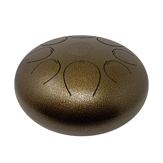 30cm Pentatonic Steel Singing Drum - Metal Brown