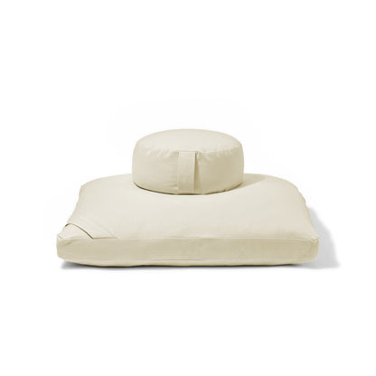 Organic Meditation Cushion Set - vanilla